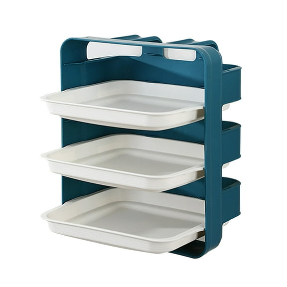 LAILLSH 2026 New Arrival Tableware Multi-Layer Drawer-Type Dishes Wall-mounted Side Dishes,Tableware Storage Tray