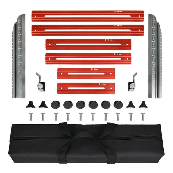 LAILLSH 2026 New Ruler With Inches New Stair Measuring Tool New Stair Measuring Tool Stair Measuring Tool 2025 Upgrade Stair Step Formwork Tool For Stairs Shelves And Cutting Drywall (1 Set)