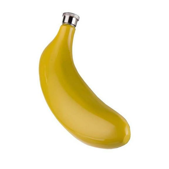 LAILLSH 5oz/150ml Banana Flask Stainless Steel Banana Shaped Hip Flask for Home House Cabinet Kitchen Wedding Festival Party - 2025 New Arrival🔥