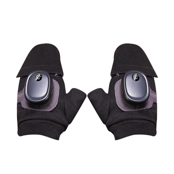 LAILLSH Hot Sale Gloves Disposable Medium Fingerless Heated Gloves Women Men 2025 New Rechargeable Hand Warmer Gloves for Typing Warm Portable Heated Glove for Winter Indoor Outdoor Heating Riding