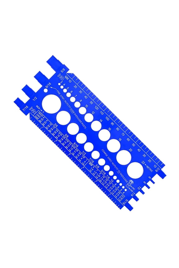 Nut Bolt Thread Gauge,Bolt Sizer For Quickly Sizing Nuts and Bolts, Plastic Bolt Measuring Tool, Easy To Read Bolt Size and Thread Gauge - 2026 New Arrivalš„