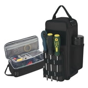 LAIMEIWEE 12.6 in Waterproof Heavy-Duty Tool Bag Organizer with Handle, Black