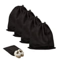 thumbnail image 1 of 4 Pcs Shoe Bags for Travel, 17.7" x 13.8" Dustproof Shoe Bags with Drawstring Closure,Washable & Reusable(Black), 1 of 6