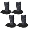 thumbnail image 1 of LAIMEIWEE Drawstring Boot Storage Bags 4-Pack, 21 x 12 in, Hiking & Travel(Black), 1 of 8