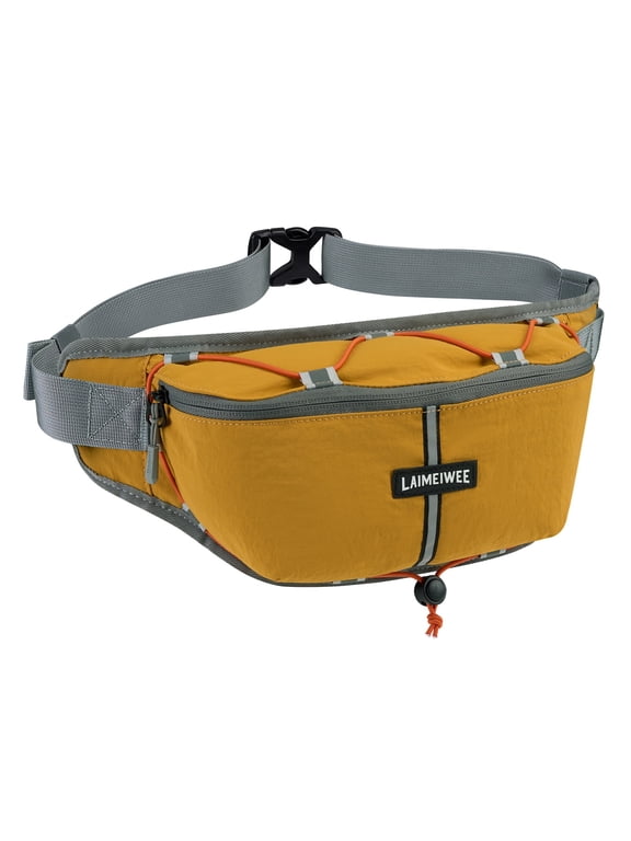 Fanny Pack for Women & Men, Water-Resistant Crossbody Belt Bag with Adjustable Strap, Small Waist Pack for Travel, Running, Hiking & Workout(Ginger)