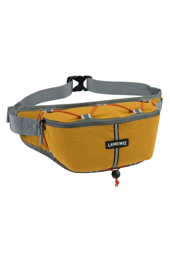 Fanny Pack for Women & Men, Water-Resistant Crossbody Belt Bag with Adjustable Strap, Small Waist Pack for Travel, Running, Hiking & Workout(Ginger)