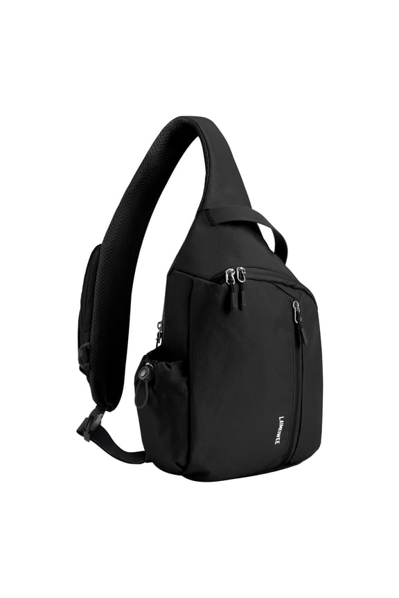 Crossbody Sling Bag, Chest Bag with RFID Blocking & Adjustable Stabilizer Strap, Lightweight Shoulder Bag, Water-Resistant Compact EDC Bag for Travel, Hiking, Outdoor Activities