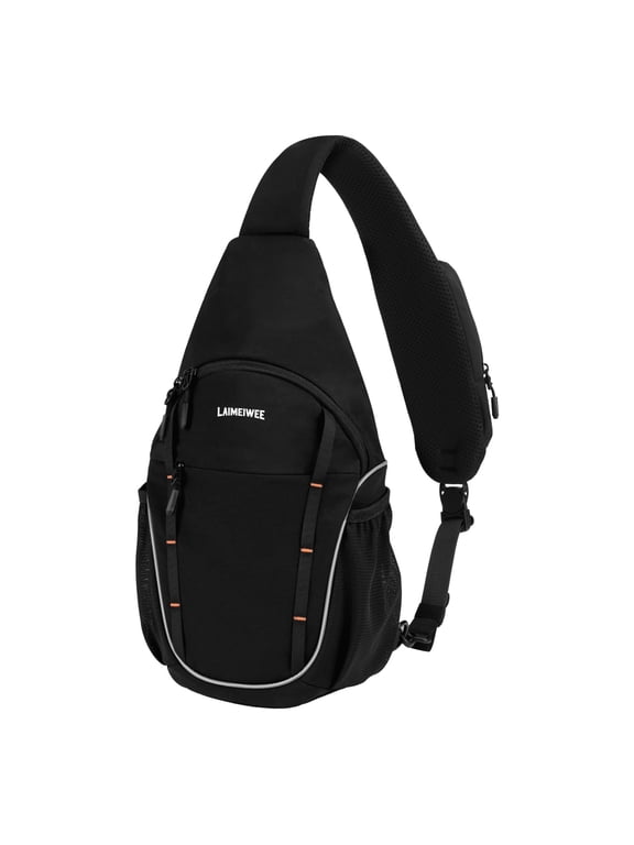 Small Crossbody LAIMEIWEE Bag, Water-Resistant Chest Pack with RFID Blocking, Lightweight Travel Backpack, Ideal for Hiking, Commuting, Outdoor Activities