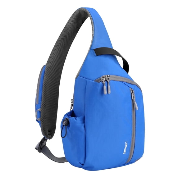 LAIMEIWEE Crossbody Sling Bag, Chest Bag with RFID Blocking & Adjustable Stabilizer Strap, Lightweight Shoulder Bag, Water-Resistant Compact EDC Bag for Travel, Hiking, Outdoor Activities
