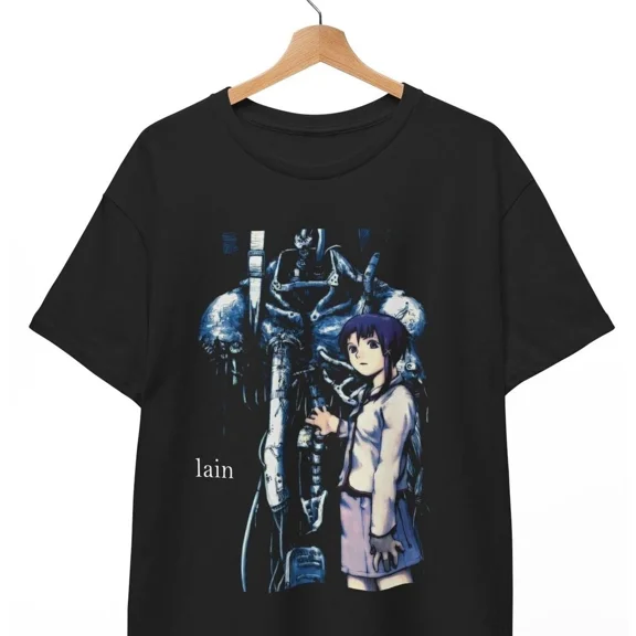 LAIN Serial Experiments Shirt, LAIN T-Shirt, Anime Merch, Otaku, Unisex Tee