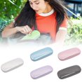 thumbnail image 1 of LAIOWEI Eyeglasses Case, Hard Protective Glasses Case glasses Case for Travel Storage Protection Purple 1Pcs, 1 of 7