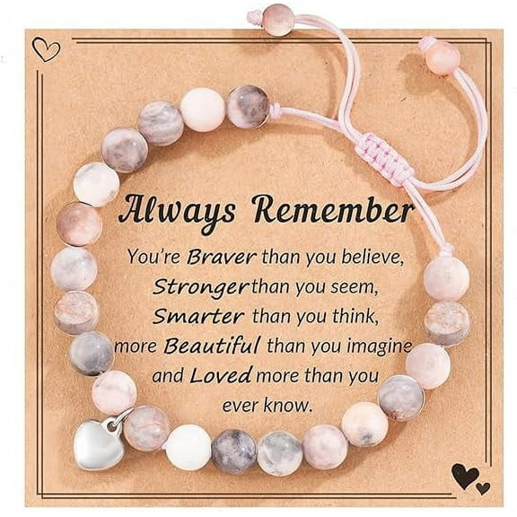 LAIQIANKUA Teen Girl Gifts Natural Stone Bracelets Trendy Stuff Inspirational Teen Girl Gifts Ideas