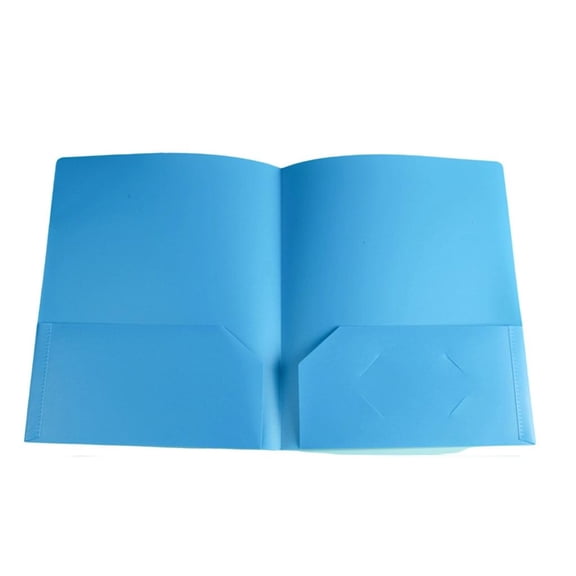 LAIQIEN 1/6Pcs Letter Size Folders with Two Pockets Holds 100 Sheets Two Pocket Folder 2 Pocket Document Presentation Organizers