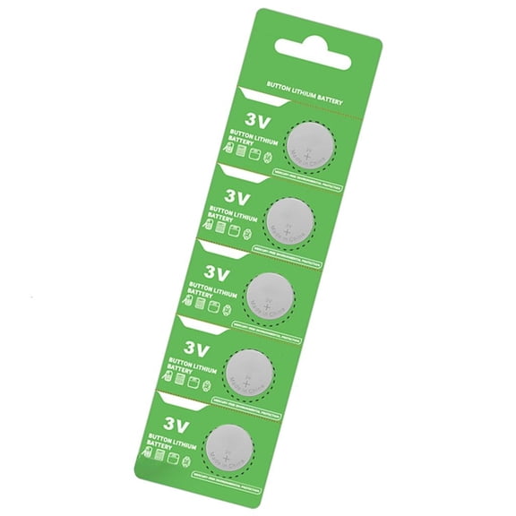 LAIQIEN 1 Sheet(5pc) CR2032 Button Cell Battery 3V 210mAh Lithium Battery for Car Remote