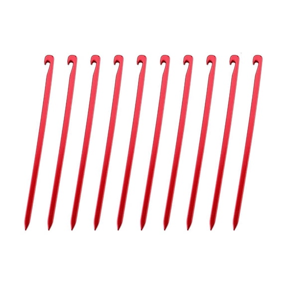 LAIQIEN 10 Pcs Aluminium Alloy Tent Stakes Heavy Duty Beach Tent Peg Canopy Stakes Outdoor Ground Stakes Camping Anchors Peg
