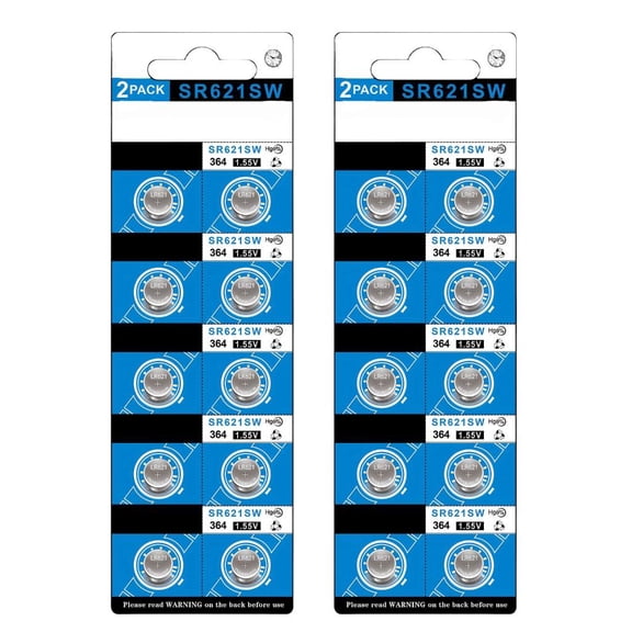 LAIQIEN 10Pcs/20pc LR621/AG1/SR621/364 Button Batteries AG1 Button Cell Suitable For Watches Remotes Consistent Energy Output