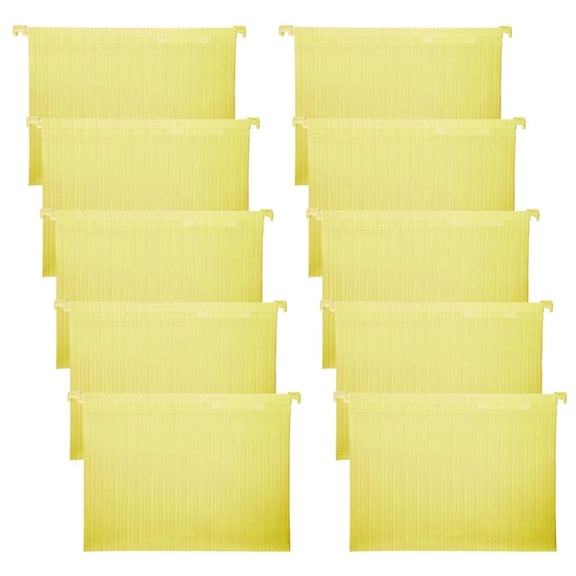 LAIQIEN 10Pcs Suspension Files with Tabs, Hanging Filing Cabinet Folder for Office School File Document Organization