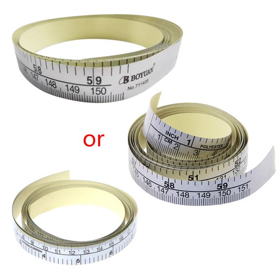 LAIQIEN 151cm Self Adhesive Metric Measure Tape Vinyl Ruler For Sewing Machine Sticker