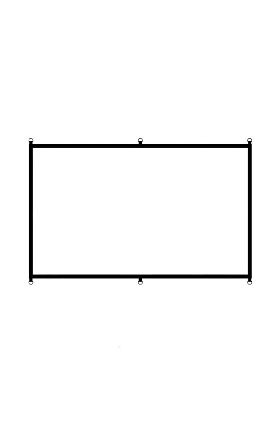 16:9 D Rings Projection Screen Premium Polyester Fabric For Optimal Viewing
