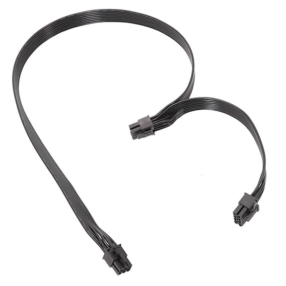 LAIQIEN 18AWG PCIE PSUs Cable 6Pin to Two 8Pin 6+2Pin Splitter Connector for V700 V1000 Graphics Card Module Cable