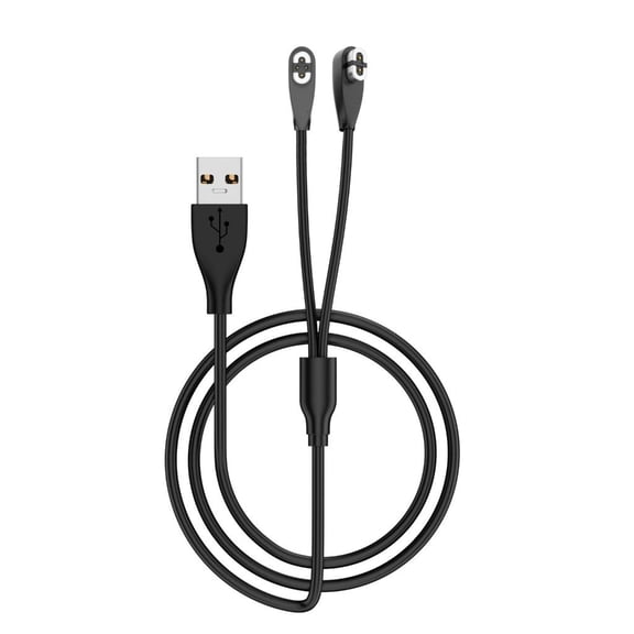 LAIQIEN 2 in1 Magnetic USB Charging Cable Compatible for WirelessHeadphone Charger Cable