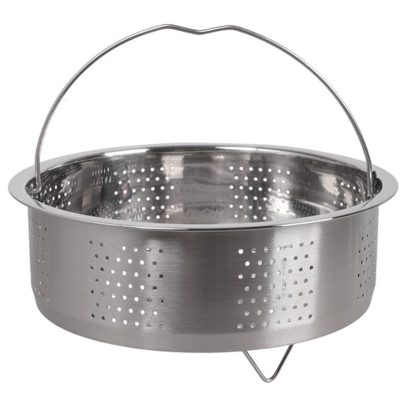 LAIQIEN 22cm Multifunctional Steamer Insert with Handle Steaming Basket Replacement