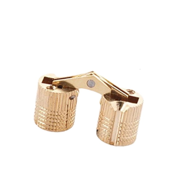 LAIQIEN 2Pcs Furniture Hinges Cylindrical Concealed Hinge 180 Degree Opening Angles