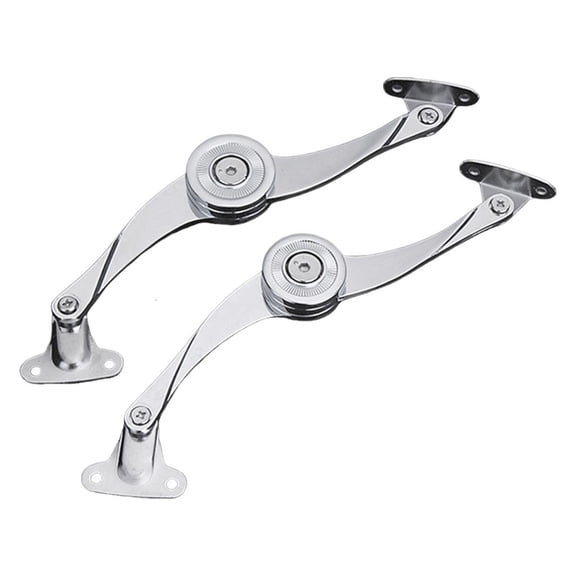 LAIQIEN 2Pcs Soft Close Lid Support Hinges Flap Hinge for Furniture Kitchen Cabinet