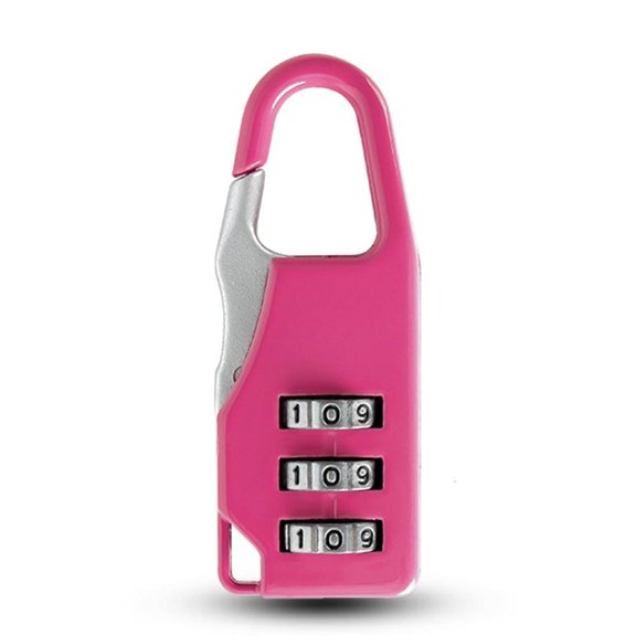 LAIQIEN 3 Digit Outdoor Combination Padlock Mini Resettable Lock for Suitcases Lock Gym School Bag Tool Box and Storage