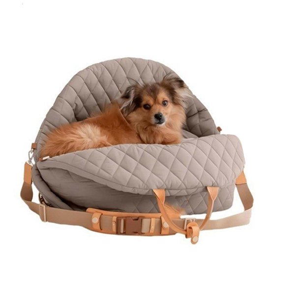 LAIQIEN 3 In 1 Portable Pet Carrier With Reinforced Seatbelt Rings Nonslip Design