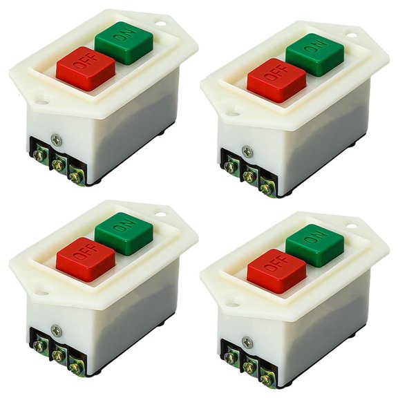 LAIQIEN 3 Phase Grinder Switches 380V Start Stop Switches with Safety Lock for Power Tool