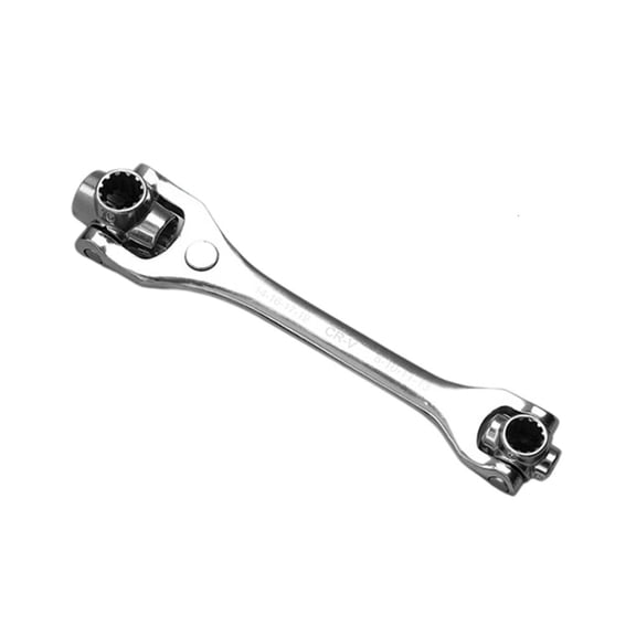 LAIQIEN 360Degree Rotating Spanner 8 in 1 MultiSize Alloy Steel Mechanic Hand Tool