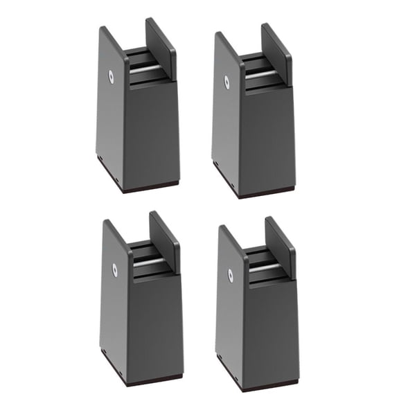 LAIQIEN 4Pieces Practical Furniture Risers 2Inch Height Adjustable Bed Leg Extenders Convenient for Small Space Daily Use