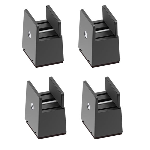 LAIQIEN 4Pieces Practical Furniture Risers 2Inch Height Adjustable Bed Leg Extenders Convenient for Small Space Daily Use