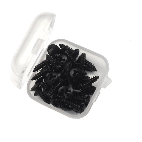 LAIQIEN 50pack Metal Guitar Pickguard Screws High Strengths Alloy Metal Corrosions Resistant for Secure Installation