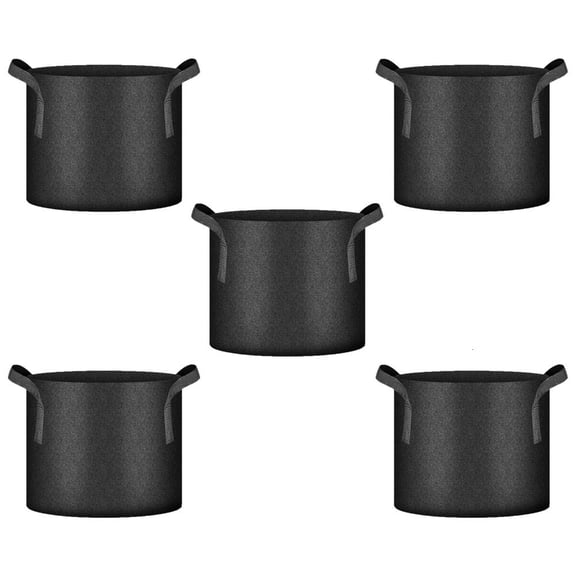 LAIQIEN 5Pcs Tomato Tub Fabric Plant Bag Potato Bag with Handle Reusable Plant Bag