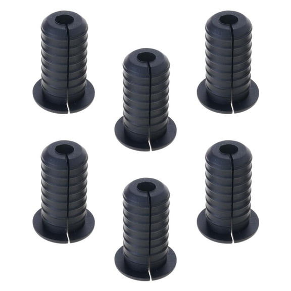 LAIQIEN 6Pcs Furniture Wall Hole Bushing Cable Grommet Cable Management Wire Organizers Rubber Pass Through Holes Cover