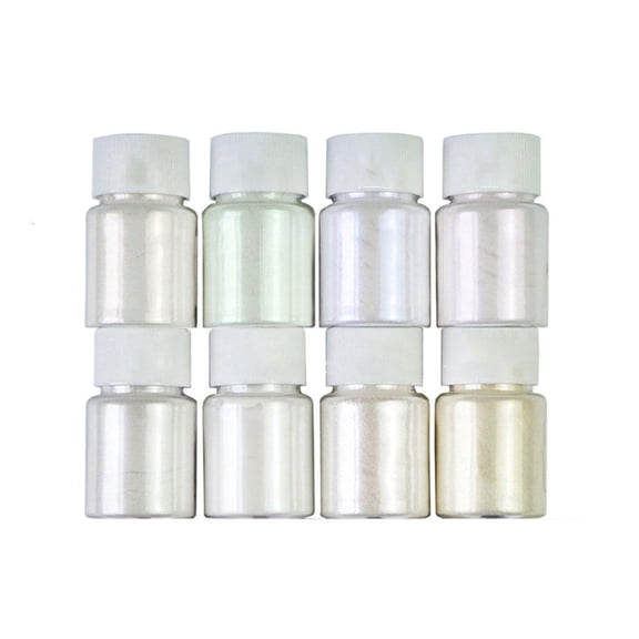 LAIQIEN 8 Pieces/set Pearlescent Powder Resin Dye Glitter Colorant for Paint Soap Making