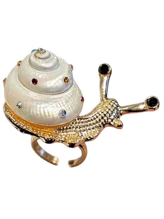 Adjustable Sea Shell Snail Ring Retro Bohemian Fashion Finger Rings Accessory