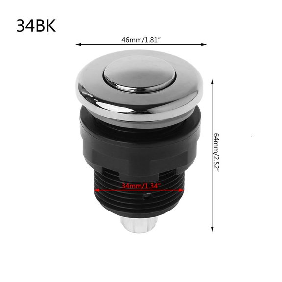 LAIQIEN Air Pressure Switch On Off Push Button For Bathtub Garbage Disposal for Whirlpoo