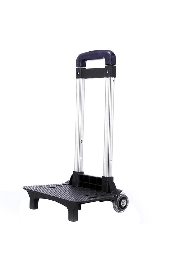 Aluminium Alloy Backpack Trolley with 2 Wheels Foldable Trolley Cart Wheeled Hand Truck for School Bags Luggage Backpack