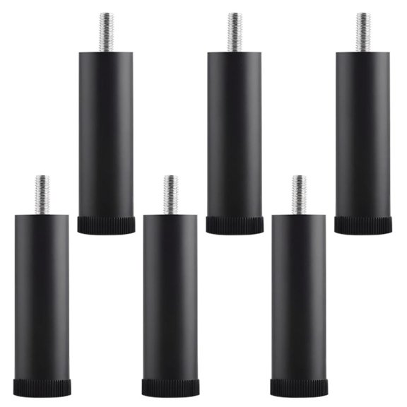 LAIQIEN Aluminum Alloys Bed Frame Risers Adjustable Height Replacement With Anti Slip Base For Furniture Support