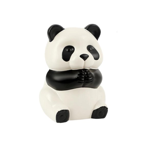 LAIQIEN Artistic Animal Pattern Tissue Holder Desk Organizer Panda Shaped Paper Storage Box For Office Desk Nightstands