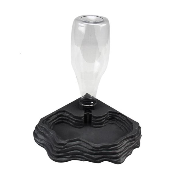 LAIQIEN Automatic Reptile Feeder Waterer Tortoise Drinker Water Bowl Small Animal Dispenser Terrarium Corner Dish for Lizard