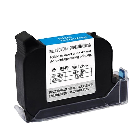 LAIQIEN BK42A-6 Quick Drying Ink Cartridge 12.7mm Inkjet Printer Solvent Fast Drying Ink
