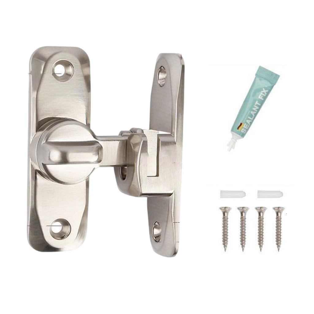 LAIQIEN Barn Door Lock 90/180 Degree Sliding Door Locks Zinc Alloy Flip ...