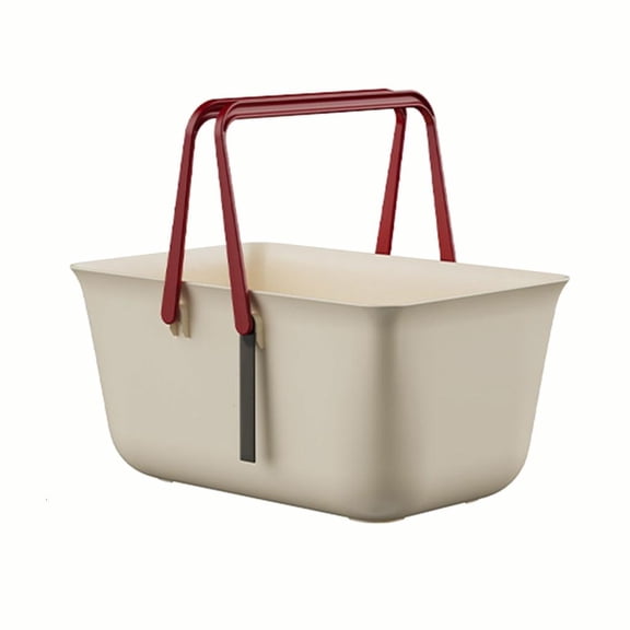 LAIQIEN Bathroom Organizer Basket With Handle Portable Shower Essential Storage Container Hygiene Products Holder