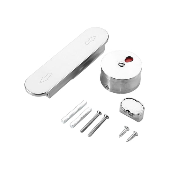 LAIQIEN Bathroom Public Privacy Lock Quiet Push Zincs Alloys Partition Door Lock Easy Installation Partition Security Hardware