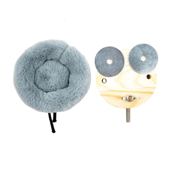 LAIQIEN Bird Nests Birdcage Plush House Standing Perch Parrots Resting Bed Windproof Parrot Nest Bird Winter House for Cockatoos