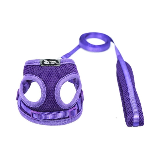 LAIQIEN Breathable Mesh Cloth Cat Chest Back Harness Leash Adjustable Pet Cat Dogs Traction Rope Collar Cat Supplies Pet Harness